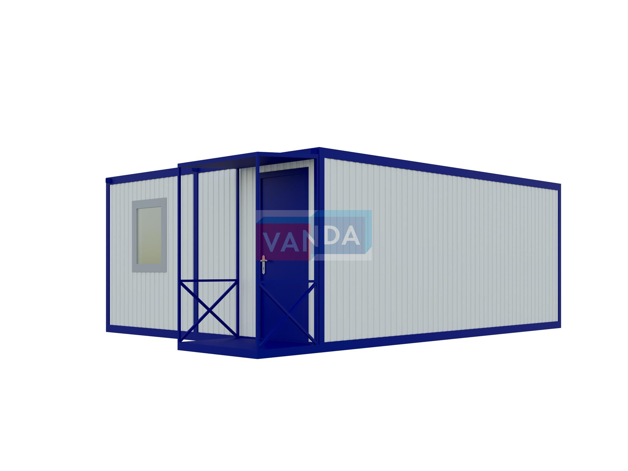 Модульная бытовка 4.8x6.0 Панели МДФ